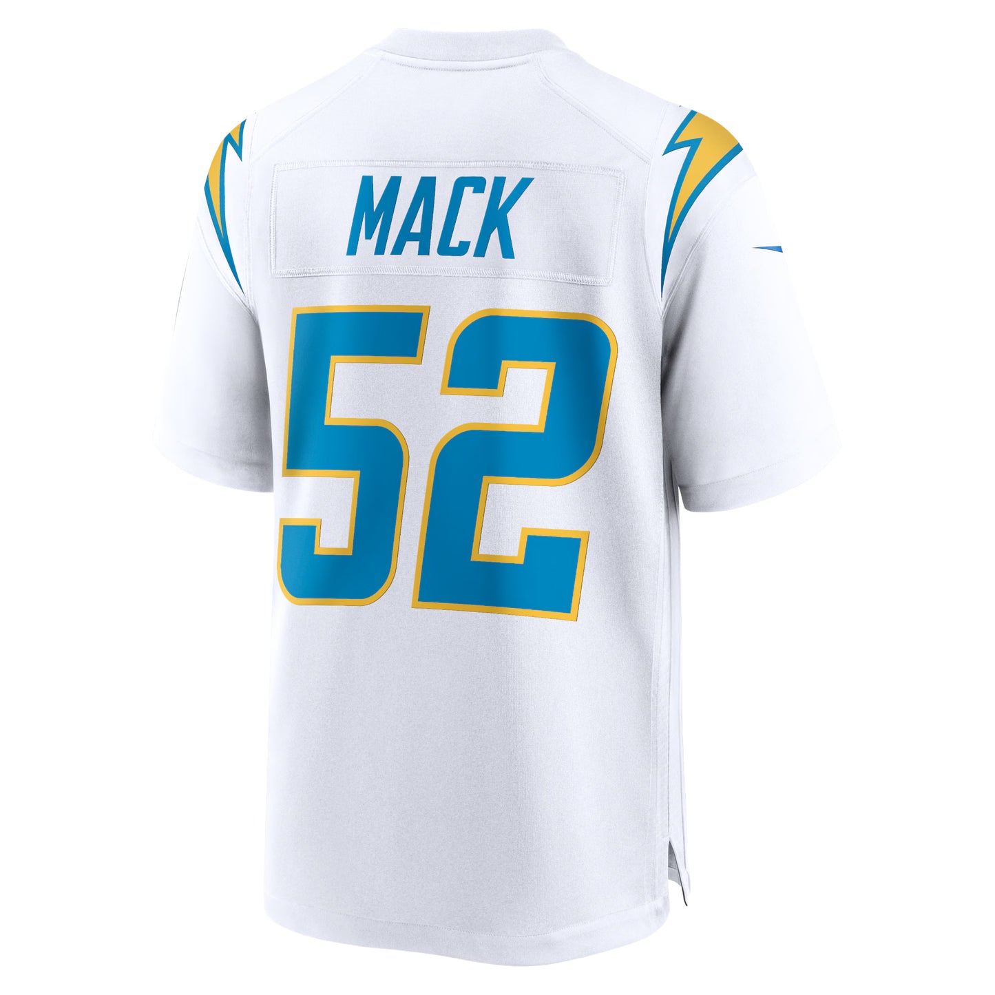 Los Angeles Chargers Khalil Mack White Game Jersey