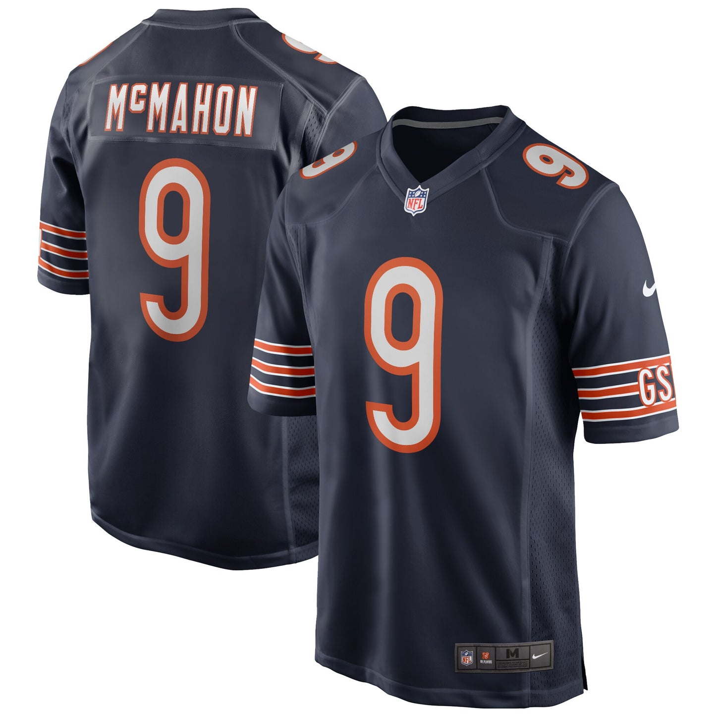 Chicago Bears Jim McMahon Navy Game Retired Player Jersey