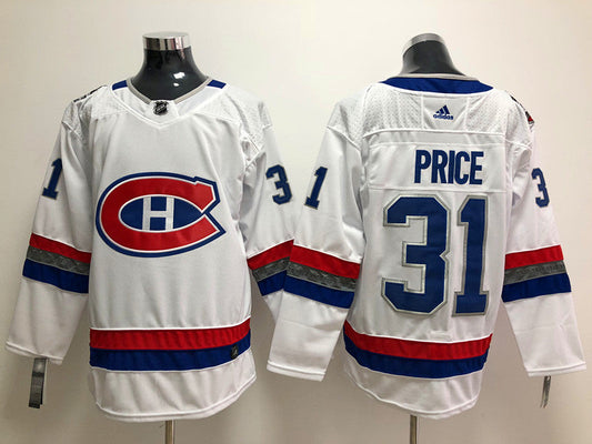Men's Montreal Canadiens Carey Price #31 White Player Jersey1