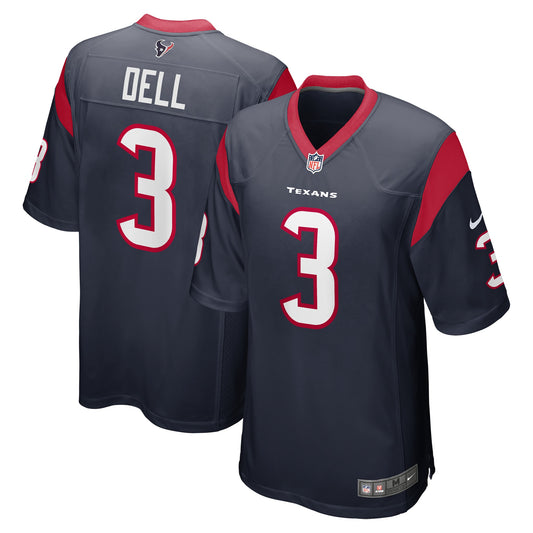 Houston Texans Tank Dell Navy Player Game Jersey