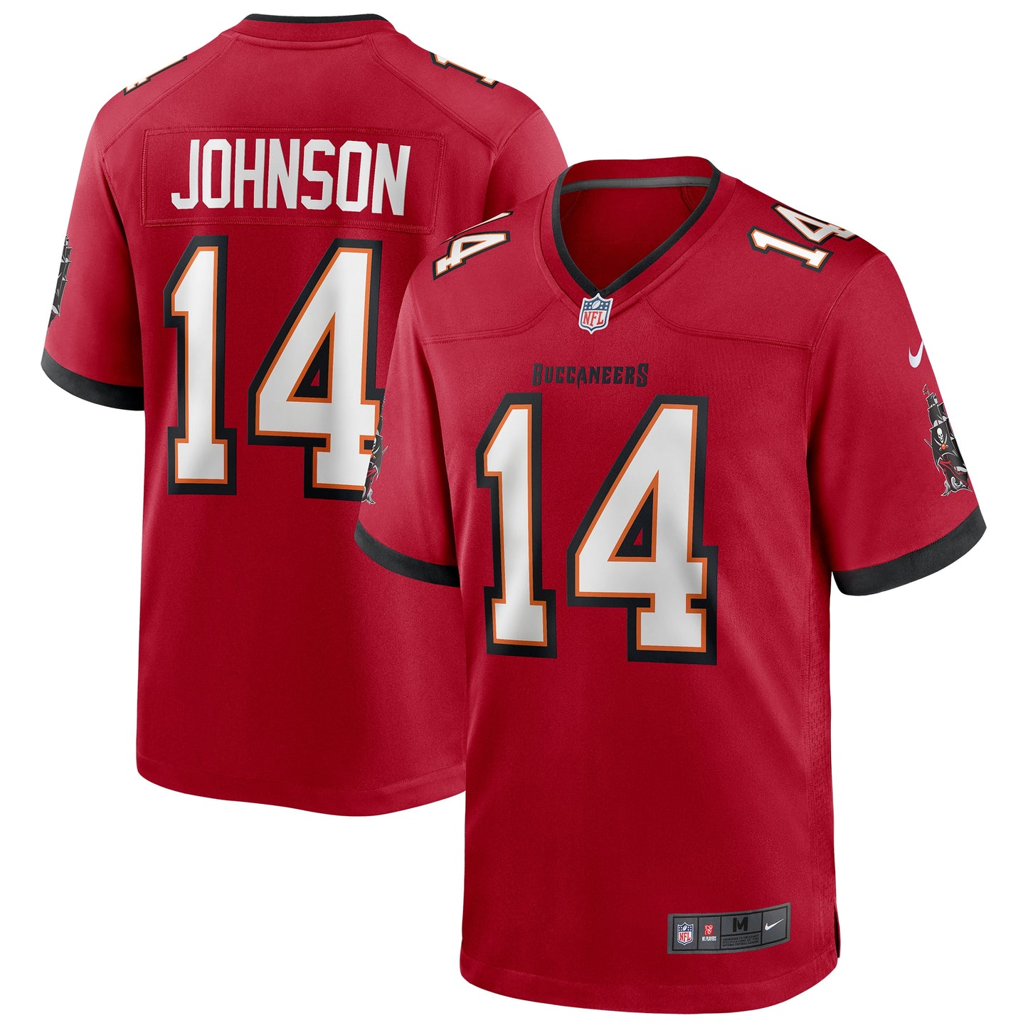 Tampa Bay Buccaneers Brad Johnson Red Game Retired Player Jersey