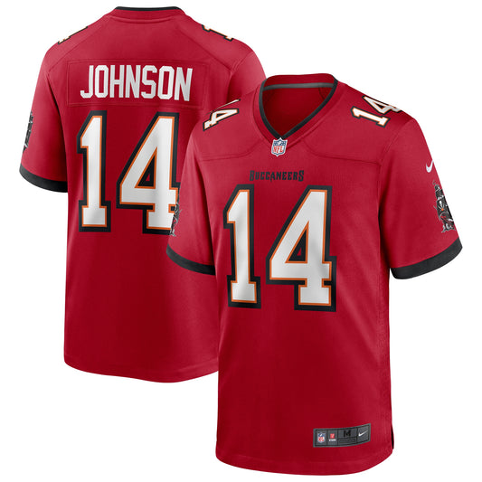 Tampa Bay Buccaneers Brad Johnson Red Game Retired Player Jersey
