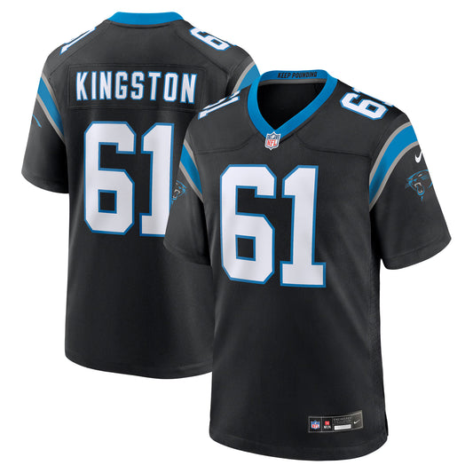 Carolina Panthers Jarrett Kingston Black Game Jersey