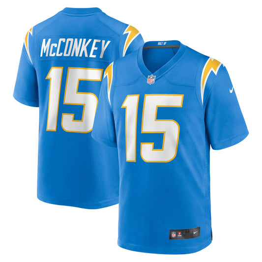 Los Angeles Chargers Ladd McConkey Powder Blue Player Game Jersey
