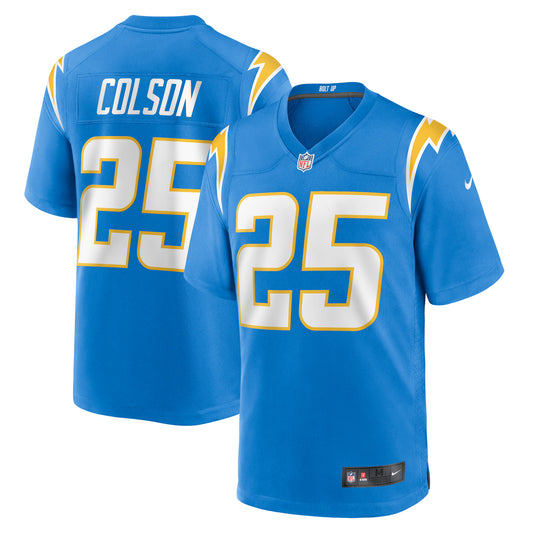 Los Angeles Chargers Junior Colson Powder Blue Team Game Jersey