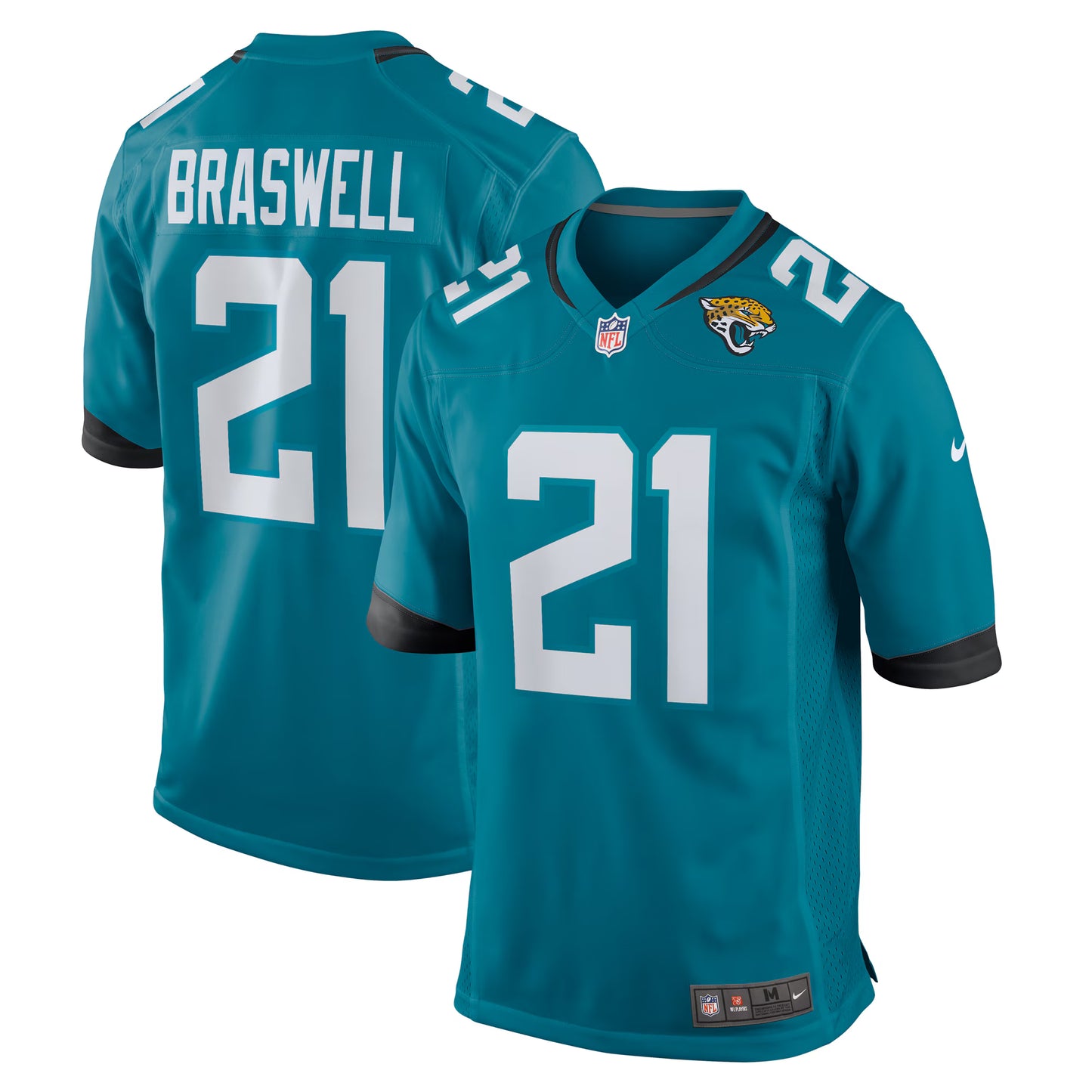 Jacksonville Jaguars Christian Braswell Teal Team Game Jersey
