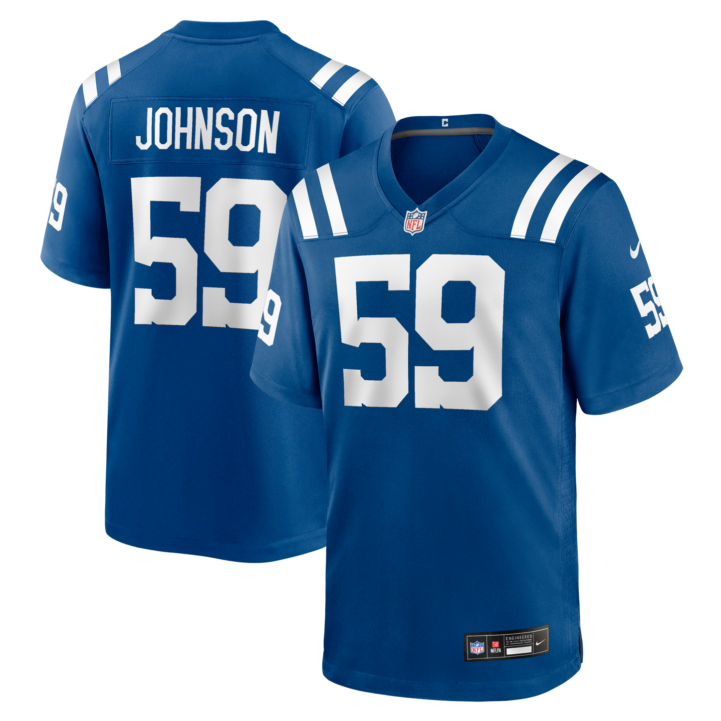 Indianapolis Colts Buddy Johnson Royal Team Game Jersey