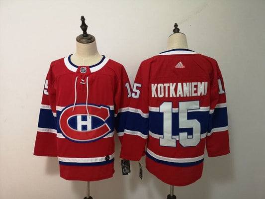 Men's Montreal Canadiens Jesperi Kotkaniemi #15 Red Player Game jersey
