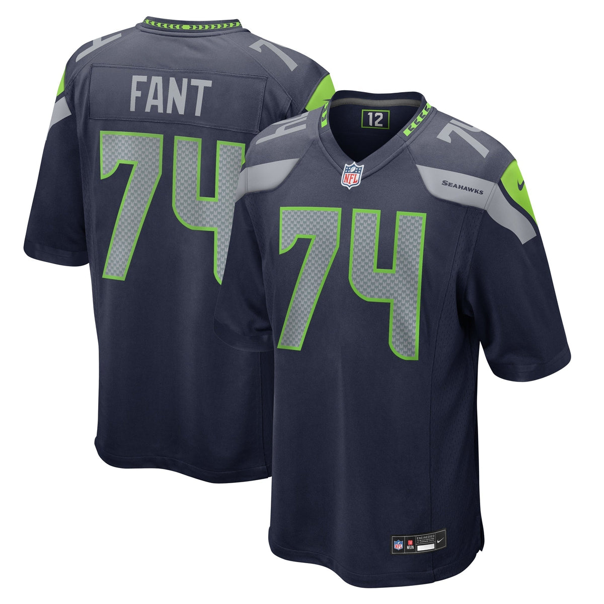 George Fant Seattle Seahawks Nike  Game Jersey -  College Navy