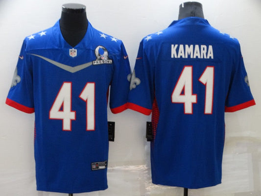 Men's New Orleans Saints Alvin Kamara #41 Blue All Star Game jersey