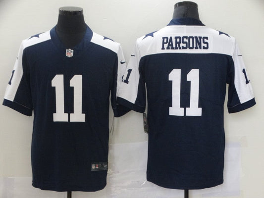 Men's Dallas Cowboys Micah Parsons #11 Navy Alternate Custom1 Game Jersey1