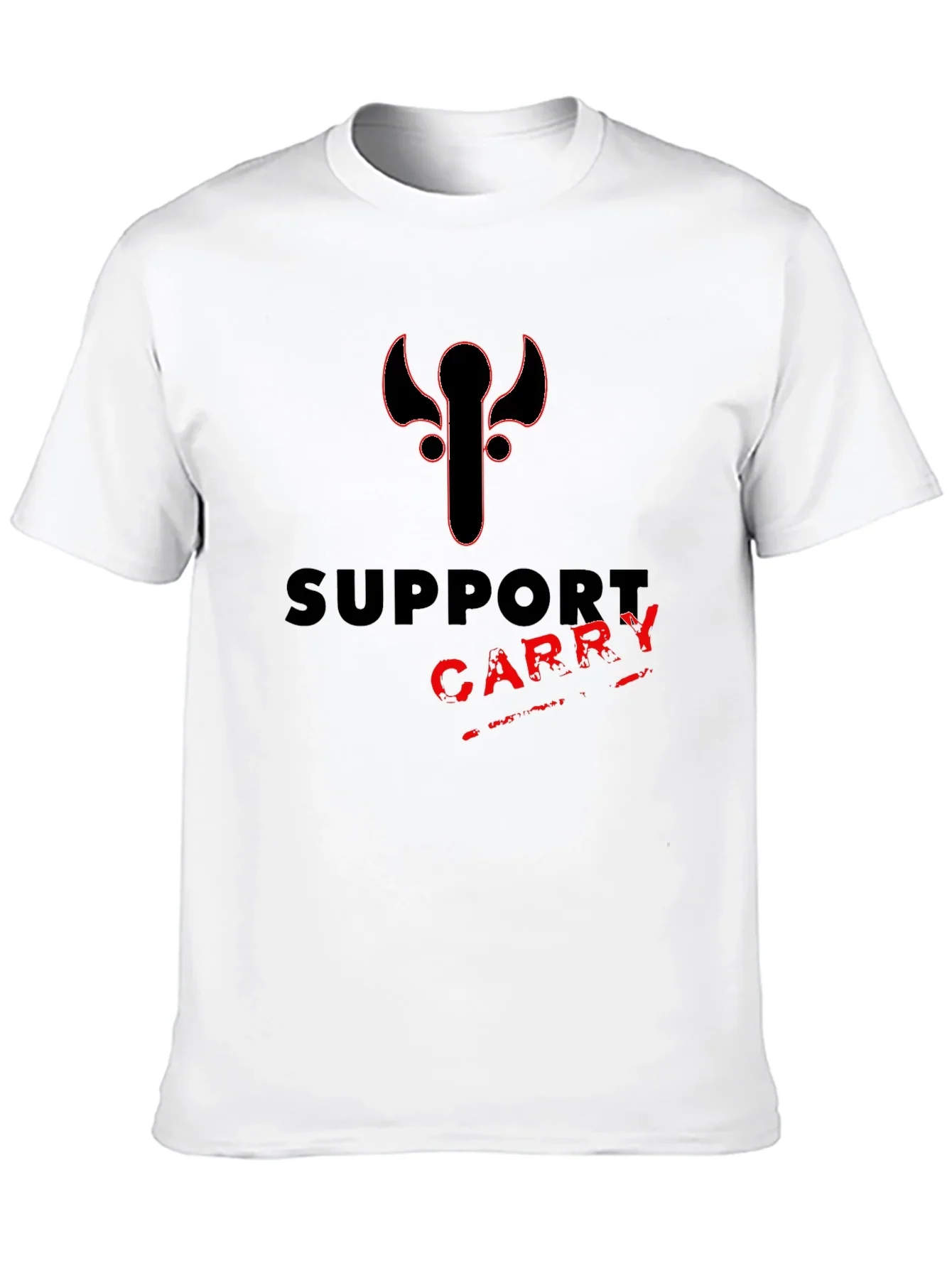 Support Carry Tee - Gamer Style Black T-Shirt