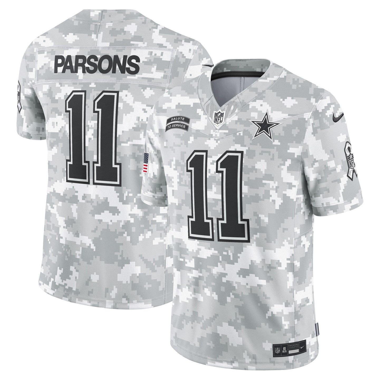 Micah Parsons Dallas Cowboys Nike 2024 Salute to Service Limited Jersey - Arctic Camo