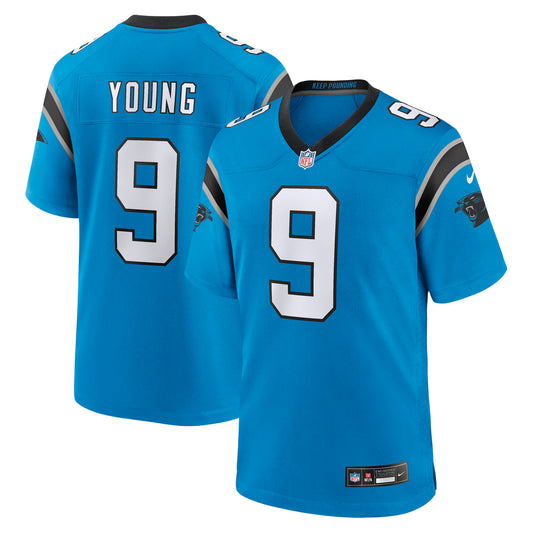 Carolina Panthers Bryce Young Blue Alternate Game Jersey