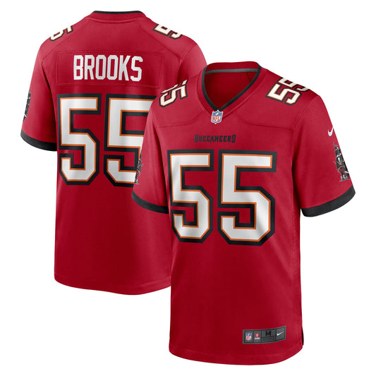 Tampa Bay Buccaneers Derrick Brooks Red Retired Player Game Jersey