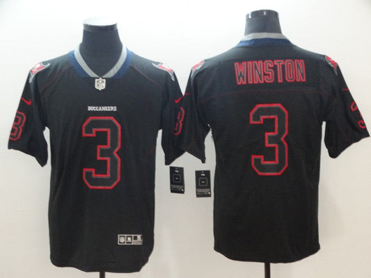 Men's Tampa Bay Buccaneers #3 Jameis Winston Black Game Jersey1