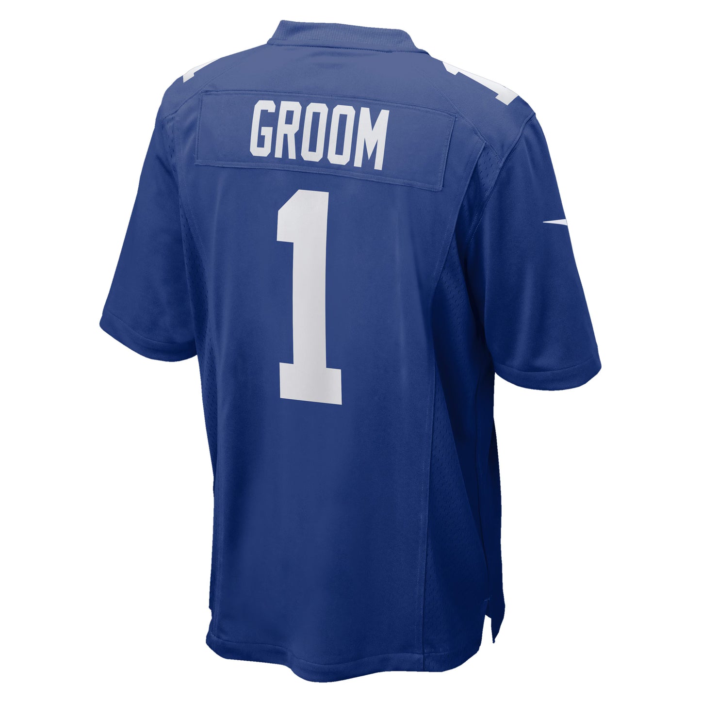 New York Giants Number 1 Groom Royal Game Jersey