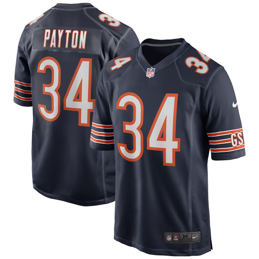 Chicago Bears Walter Payton Navy Game Retired Player Jersey