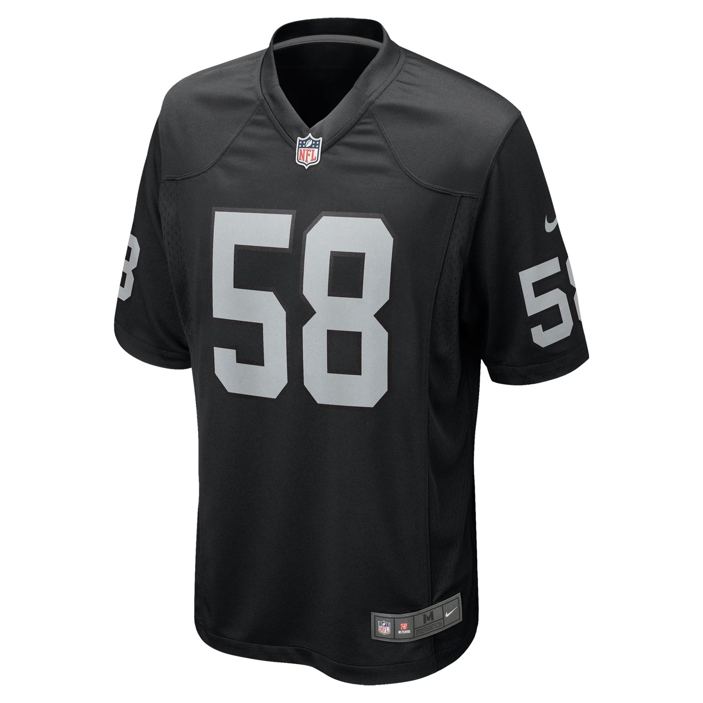 Las Vegas Raiders Jackson Powers-Johnson Black Team Game Jersey