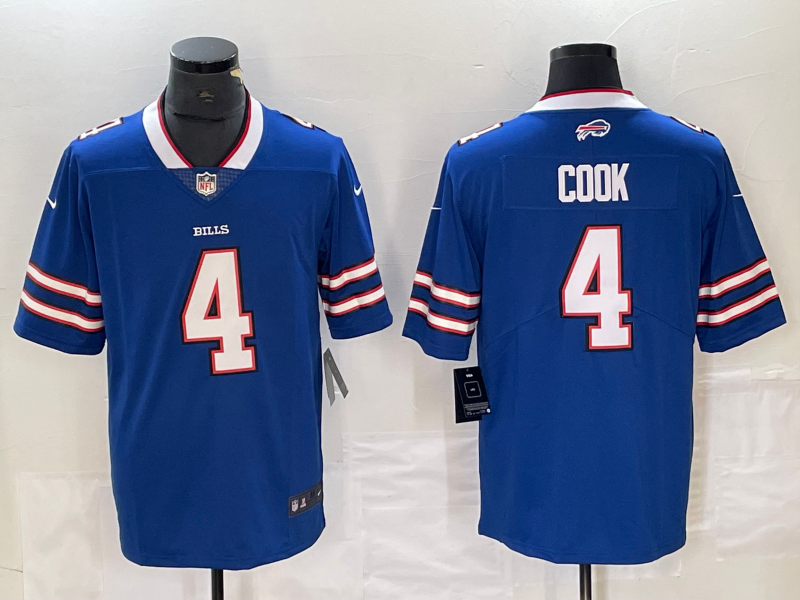 Men's Buffalo Bills James Cook #4 Royal Game Player Jersey1
