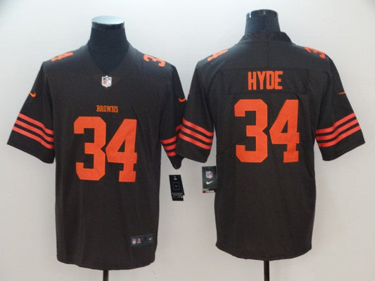 Men's Cleveland Browns Robert Jackson Black  Player Jersey1