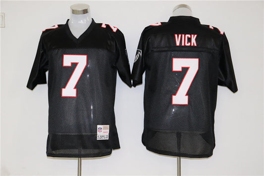 Men's Atlanta Falcons Michael Vick Mitchell & Ness Black Legacy Replica Jersey1
