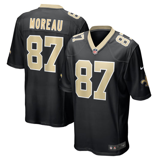 New Orleans Saints Foster Moreau Black Team Game Jersey