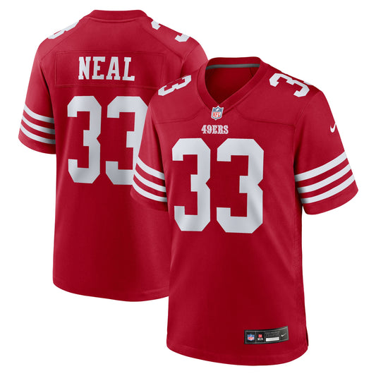 San Francisco 49ers Siran Neal Scarlet Team Game Jersey