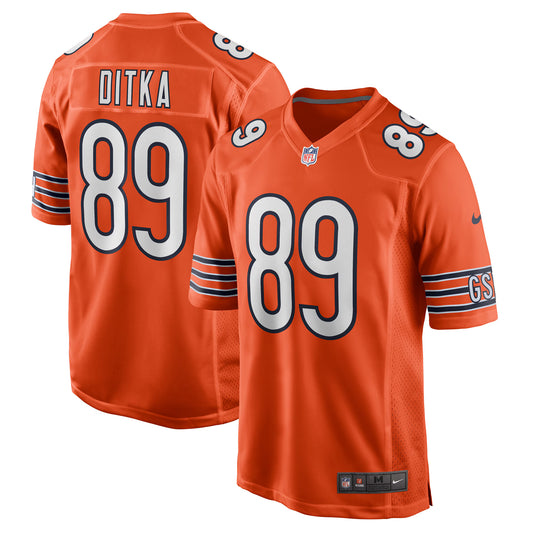 Chicago Bears Mike Ditka Orange Retired Player Alternate Game Jersey