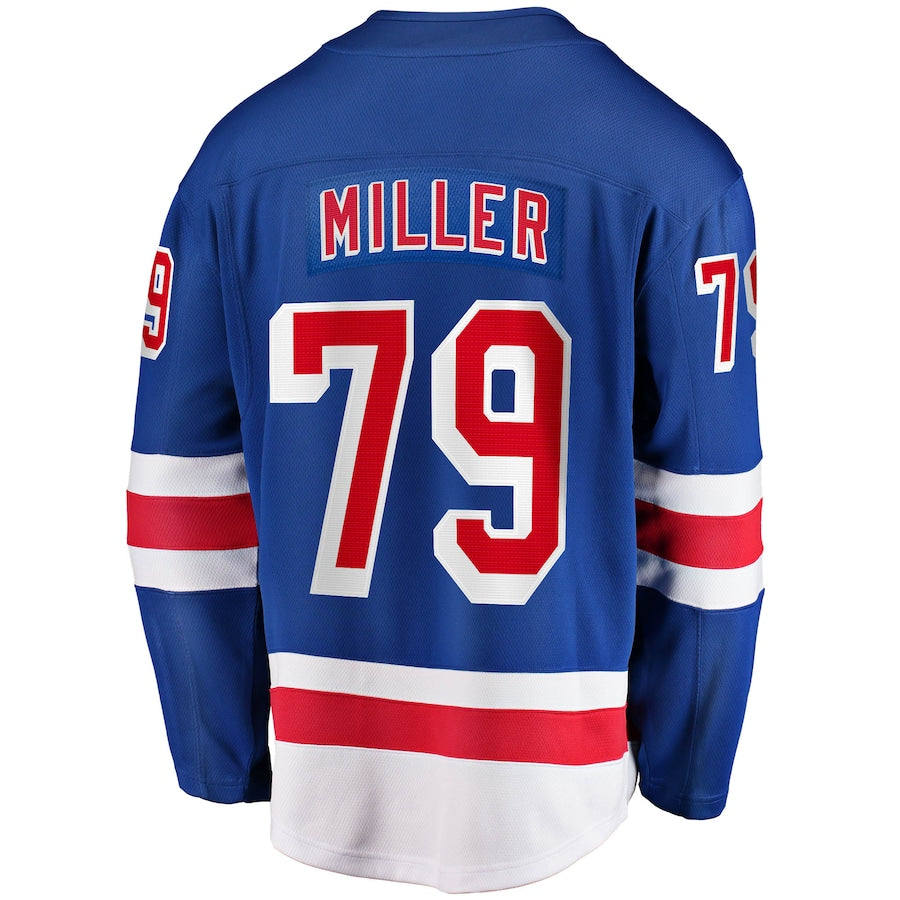 K'Andre Miller New York Rangers   Home Breakaway Replica Jersey - Blue