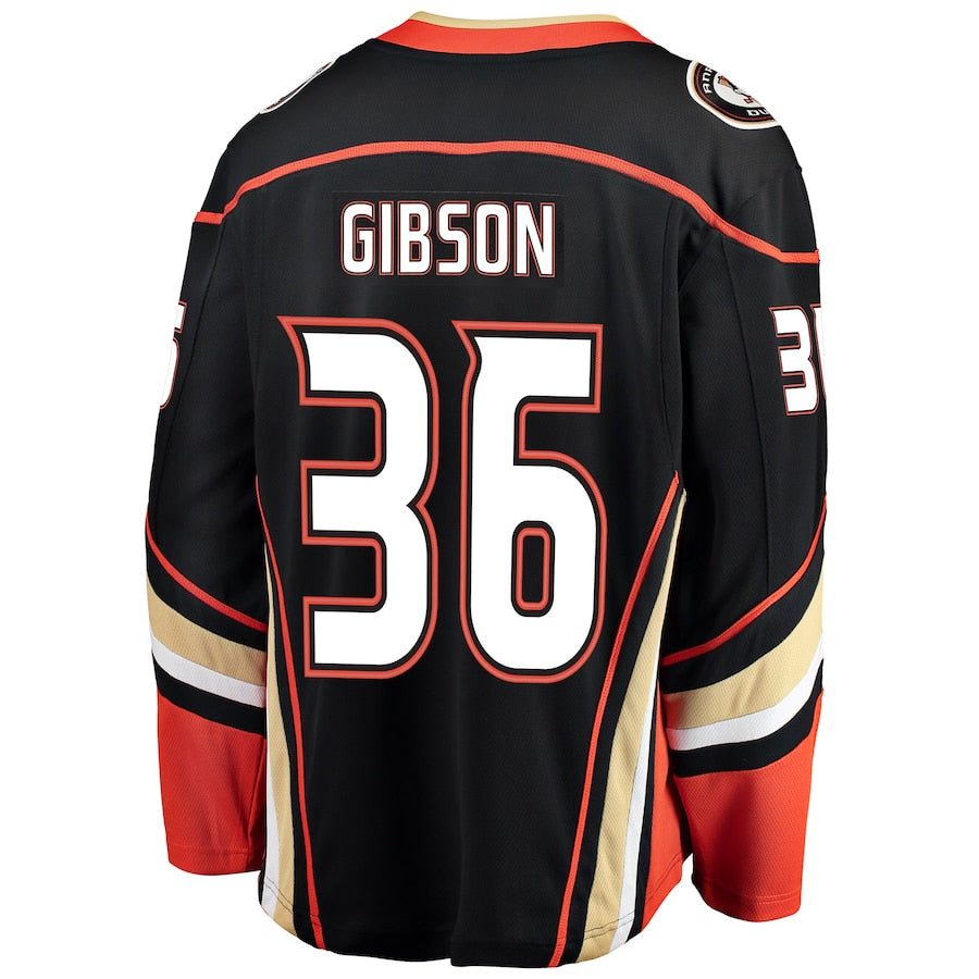 John Gibson Anaheim Ducks   Breakaway  Jersey - Black