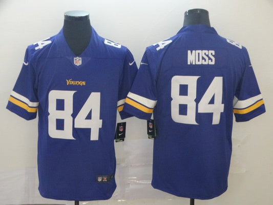 Men's Minnesota Vikings Randy Moss #84 Purple Game Jersey1