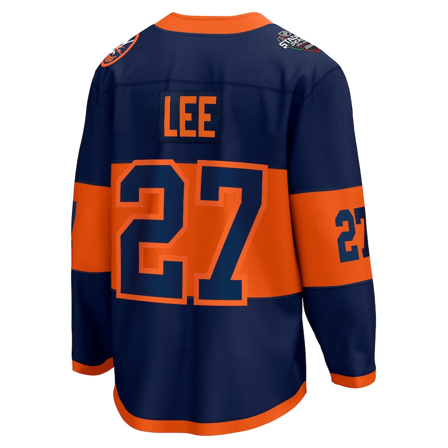 Anders Lee New York Islanders   2024 NHL Stadium Series Breakaway  Jersey Navy
