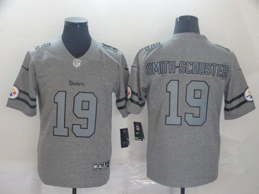 Men's Pittsburgh Steelers JuJu Smith-Schuster #19 Gray Game Jersey1