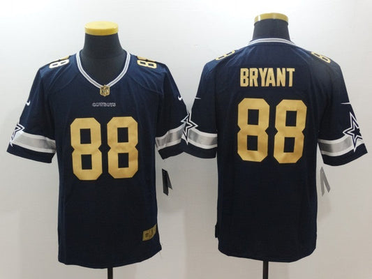 Men's Dallas Cowboys Dez Bryant #88 Navy Game Player Jersey1
