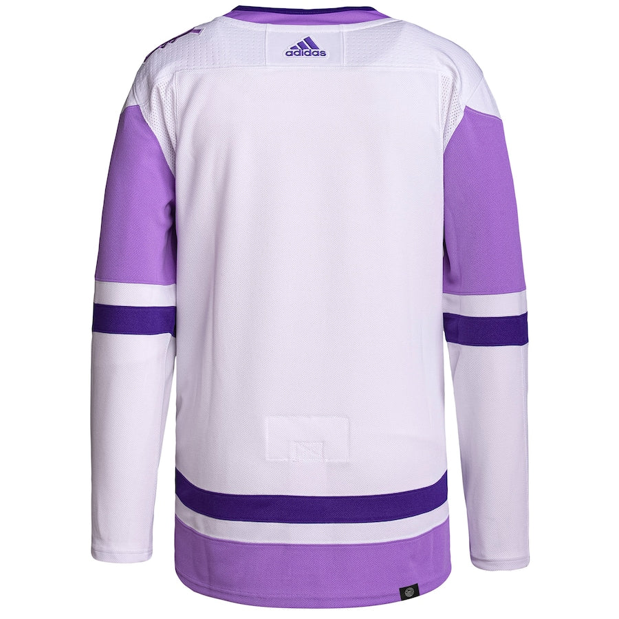 Montreal Canadiens   Hockey Fights Cancer Primegreen   Blank Practice Jersey - White/Purple