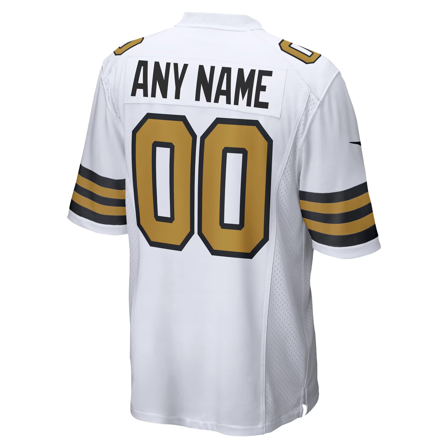 New Orleans Saints White Alternate Custom Game Jersey