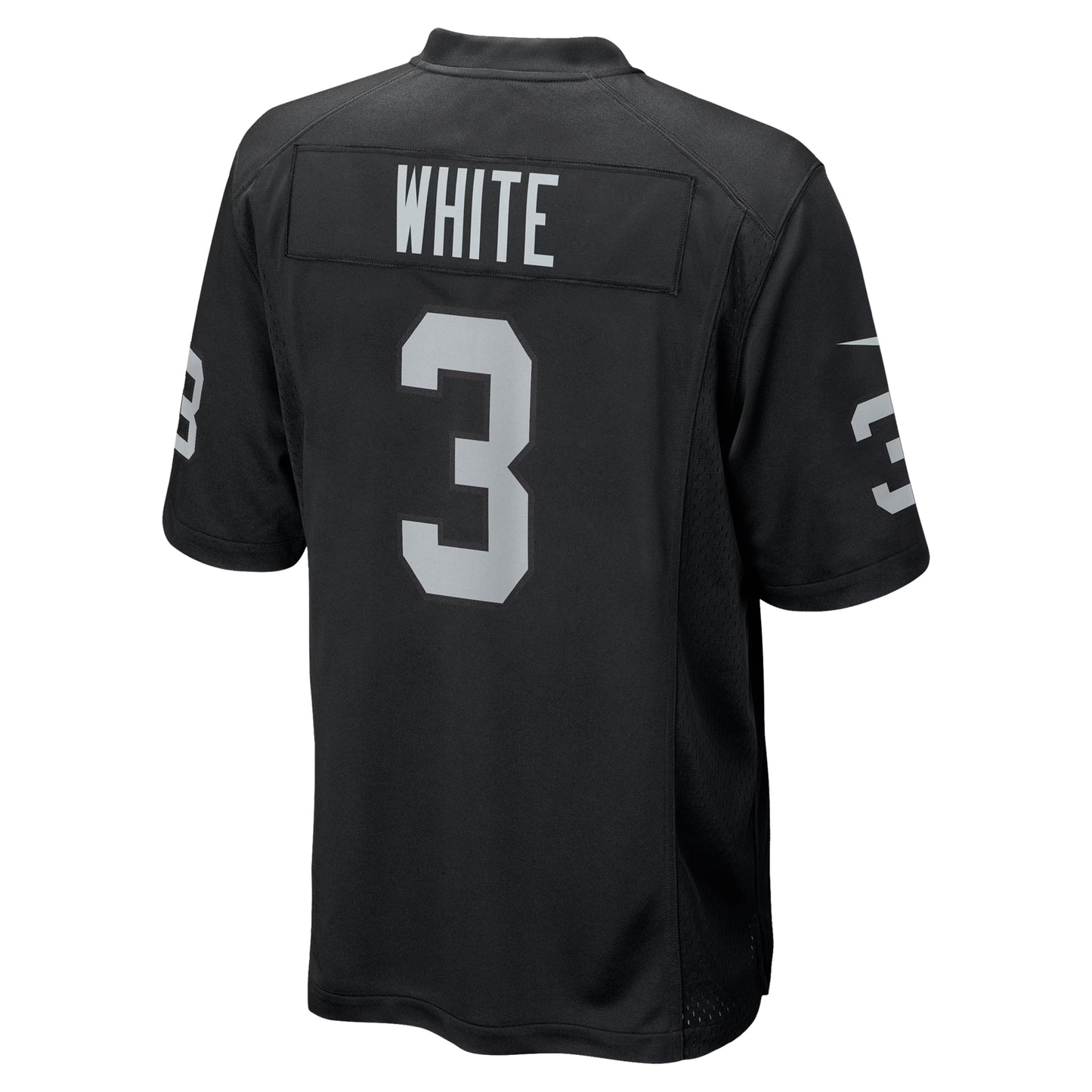 Las Vegas Raiders Zamir White Black Team Game Jersey