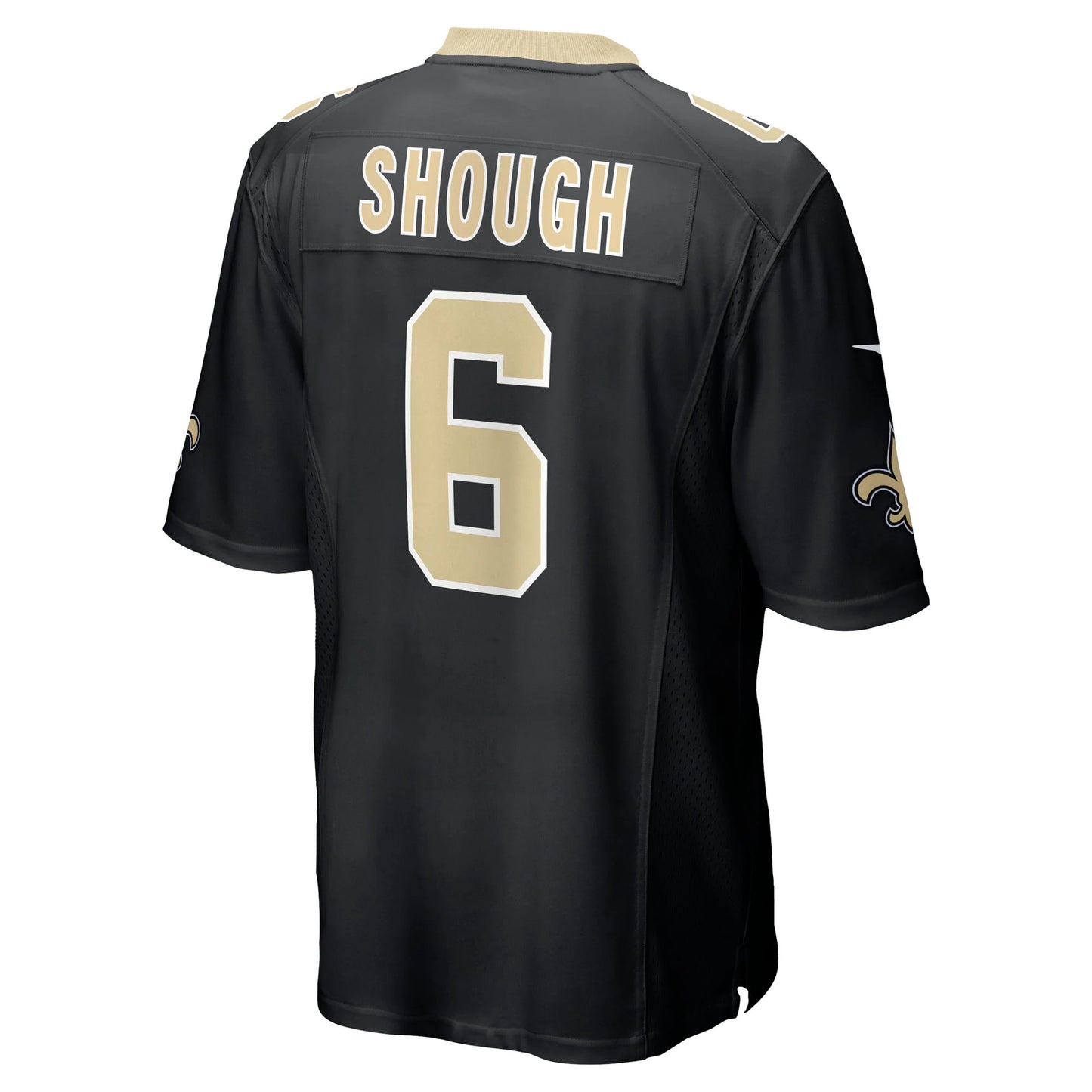 New Orleans Saints Tyler Shough Black Game Jersey