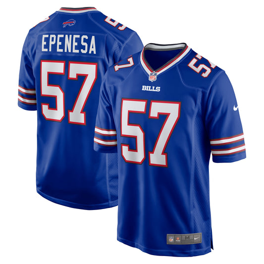 Buffalo Bills A.J. Epenesa Royal Game Player Jersey