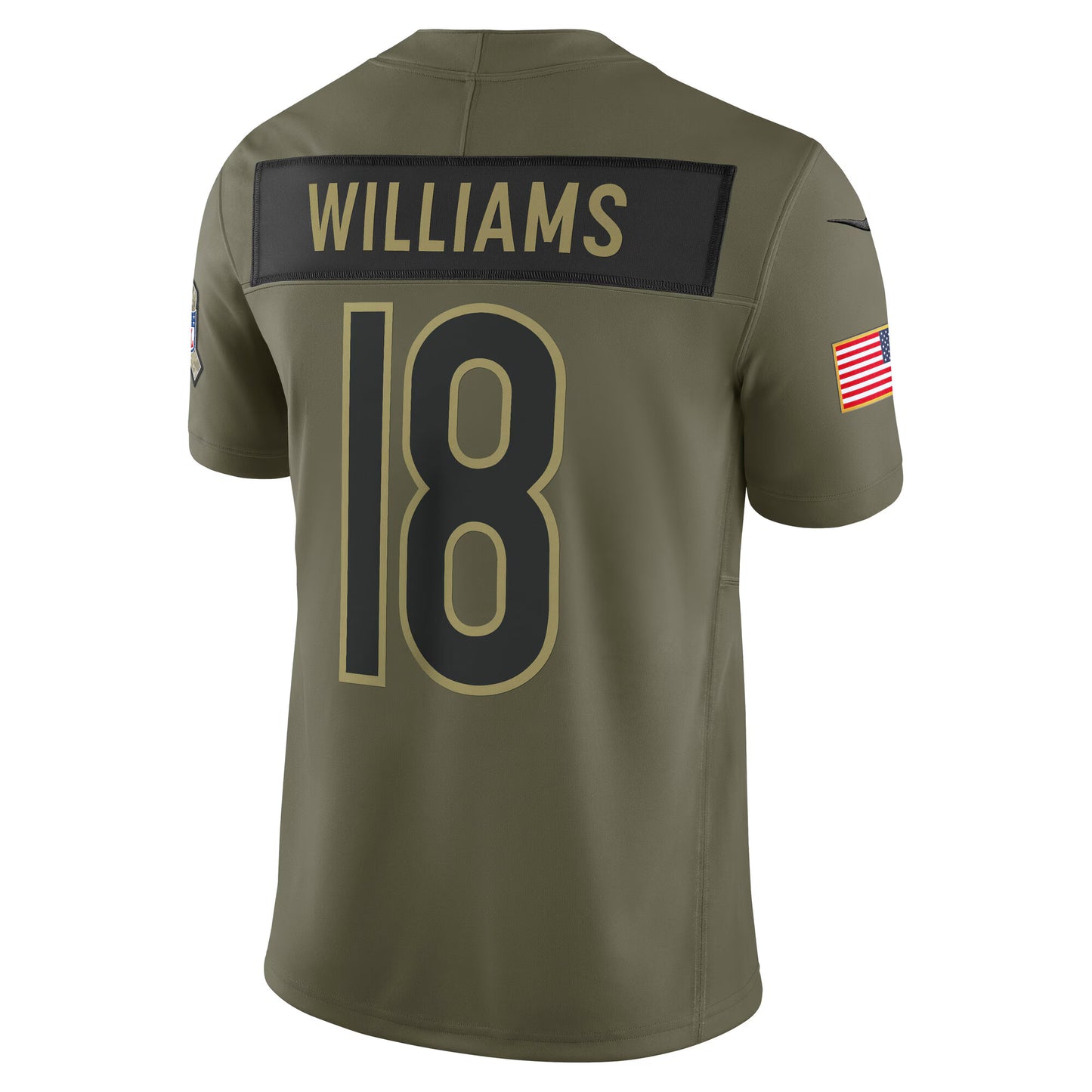Chicago Bears Caleb Williams Olive 2025 Salute to Service Limited Jersey