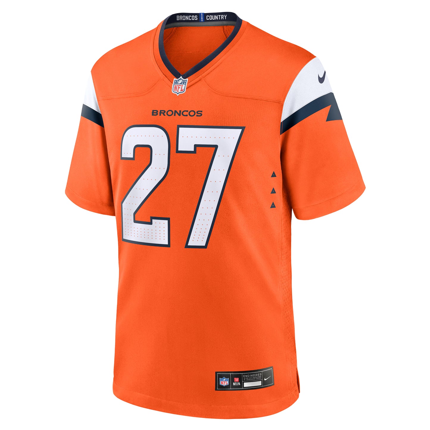 Denver Broncos Damarri Mathis Orange Team Game Jersey