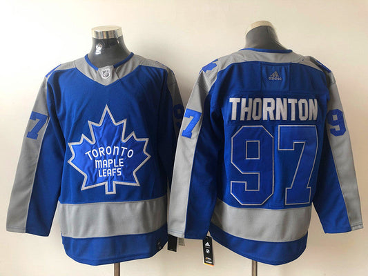 Men's Toronto Maple Leafs Joe Thornton #97 Blue Player Game jersey