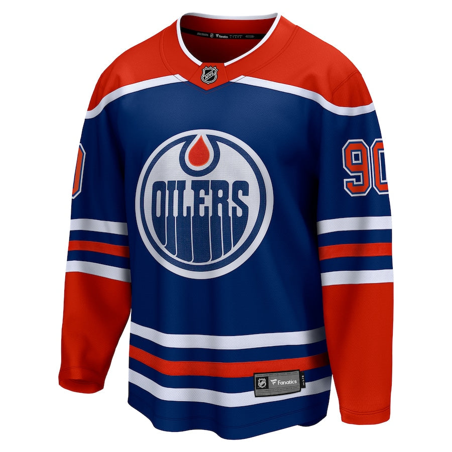 Corey Perry Edmonton Oilers   Home Premier Breakaway  Jersey - Royal