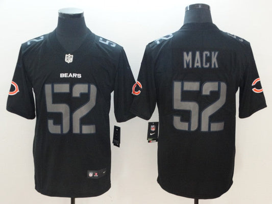 Men's Chicago Bears #52 Khalil Mack Black Game Player Jersey1