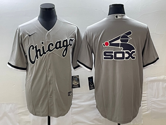 Men's Chicago White Sox Gray Replica Player Jersey1