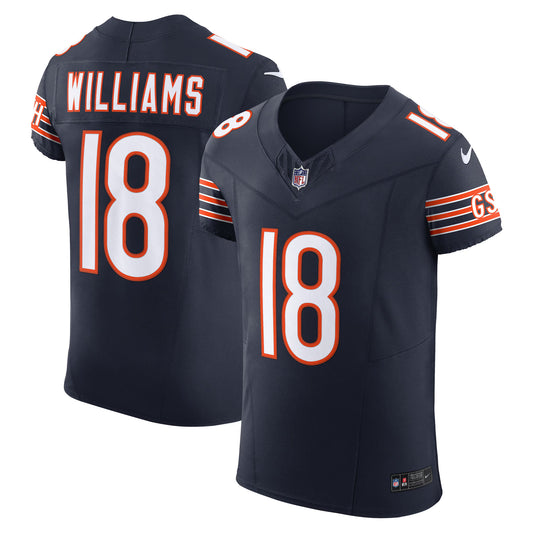 Chicago Bears Caleb Williams Navy Vapor F.U.S.E. Elite Jersey