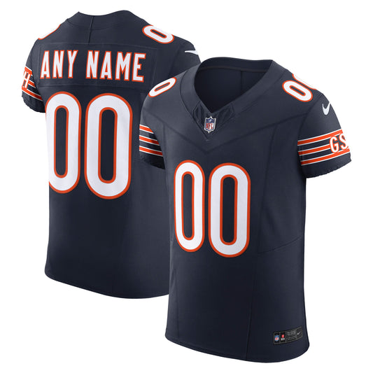 Chicago Bears Navy Vapor F.U.S.E. Elite Custom Jersey