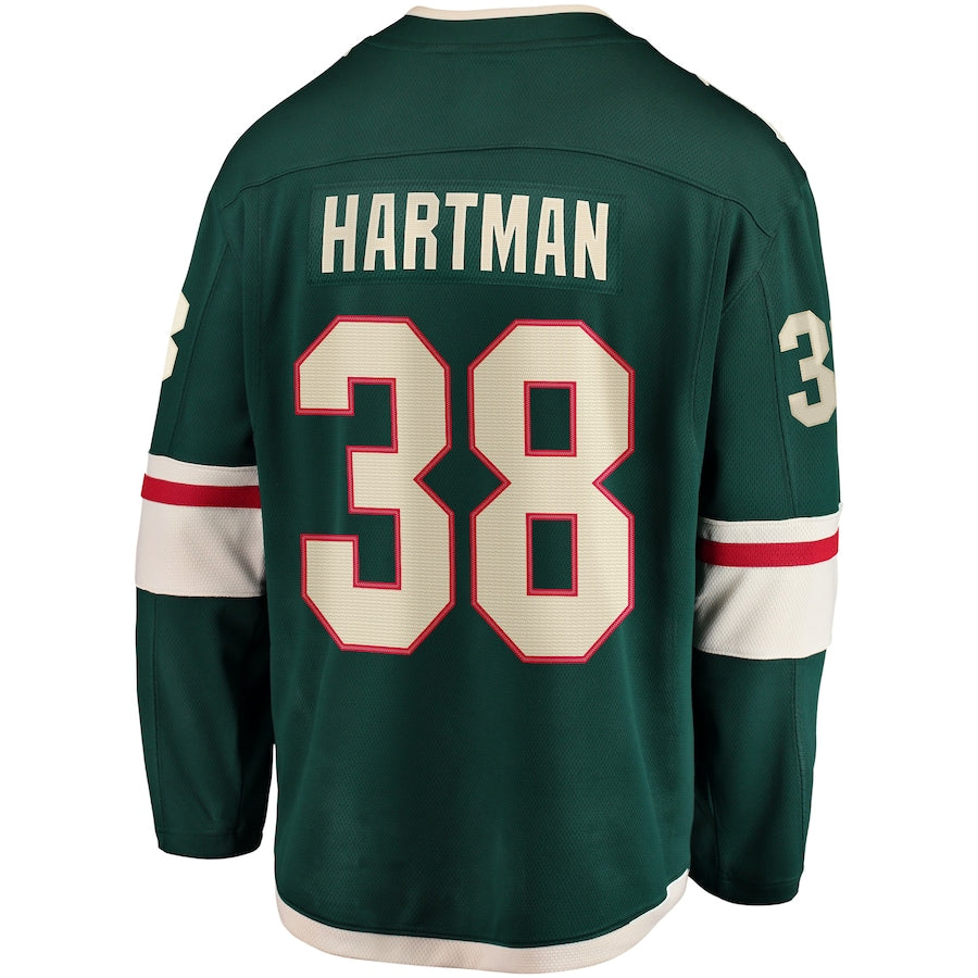 Ryan Hartman Minnesota Wild   Home Breakaway  Jersey - Green