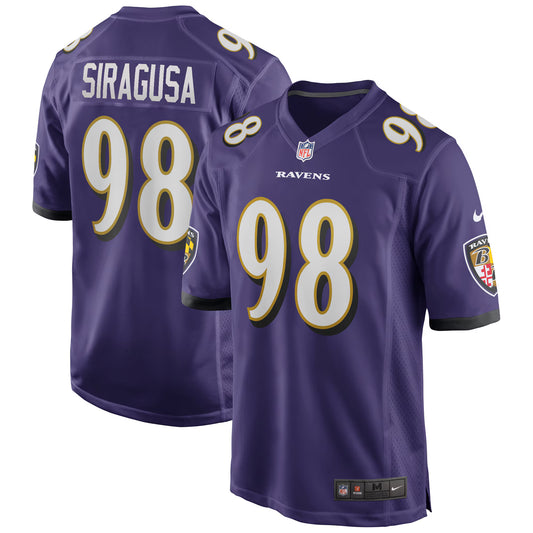 Baltimore Ravens Tony Siragusa Purple Game Retired Player Jersey
